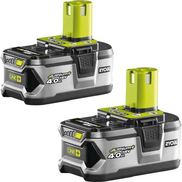 Ryobi Vertikutierer RY18SFX35A-240 ONE+, Akku, 2x18V / 4Ah, mit 2 Akkus, Ladegerät, Fangkorb 55 Liter