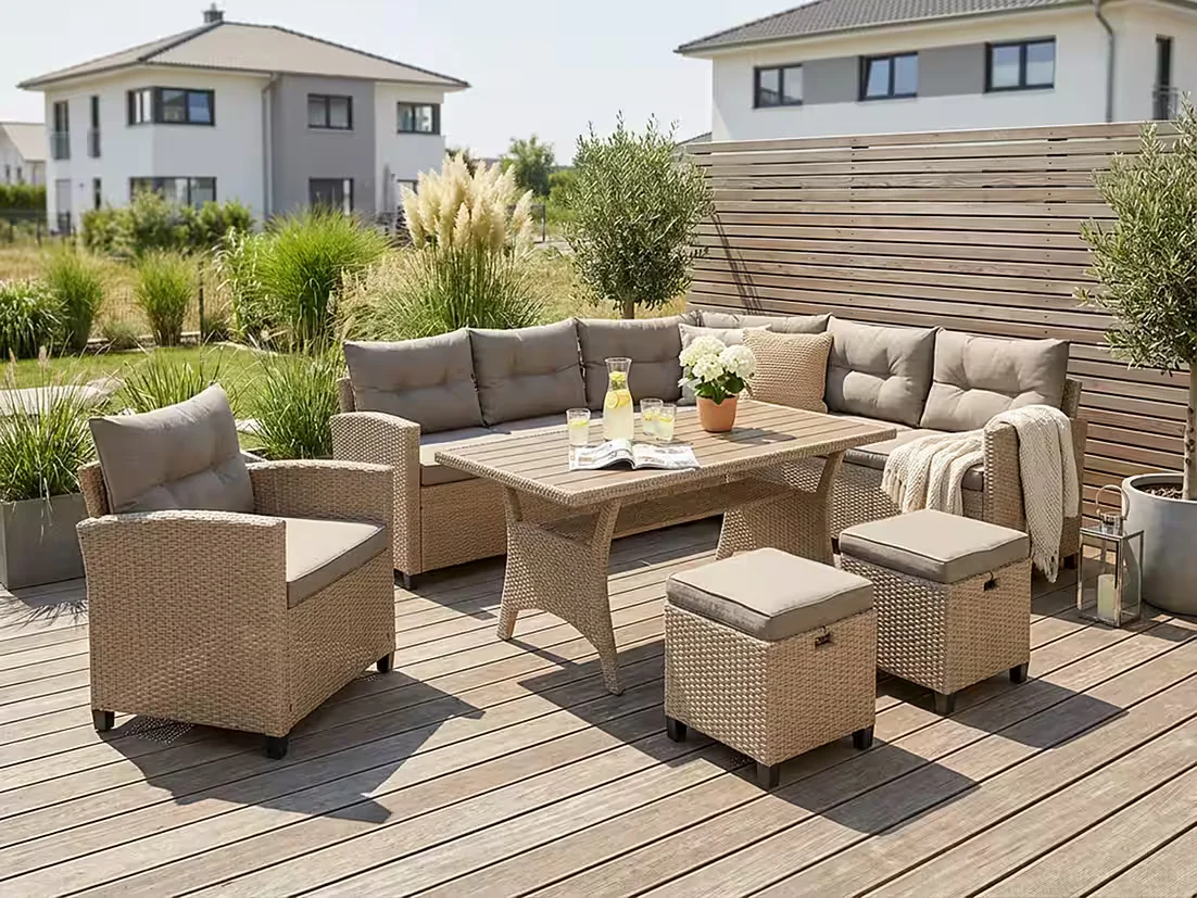 Gartenlounge Set Keros Premium Outdoor Sitzgruppe Terrasse