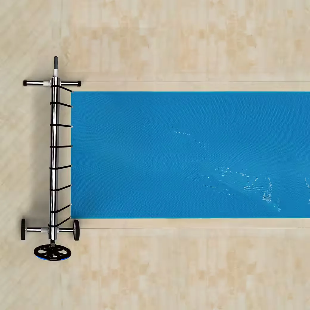 Pool Abdeckplane Aufroller 300 bis 570 cm mit Rollen Befestigung
