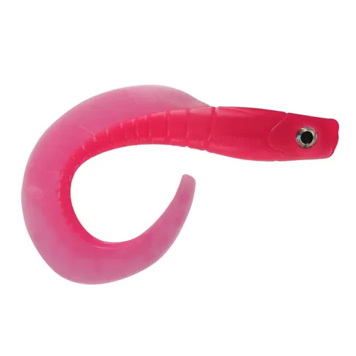 JENZI Jenzi Gummifisch Snake Tail Twister Pink Raubfisch Kunstköder
