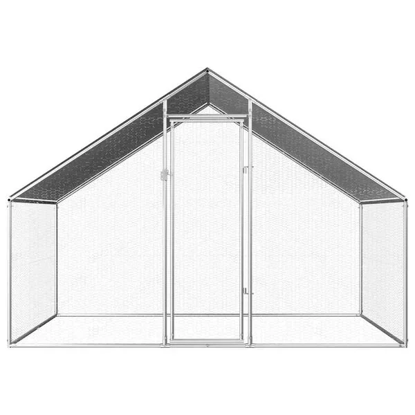 vidaXL Outdoor-Hühnerkäfig 2,75x2x1,92 m Verzinkter Stahl Voliere