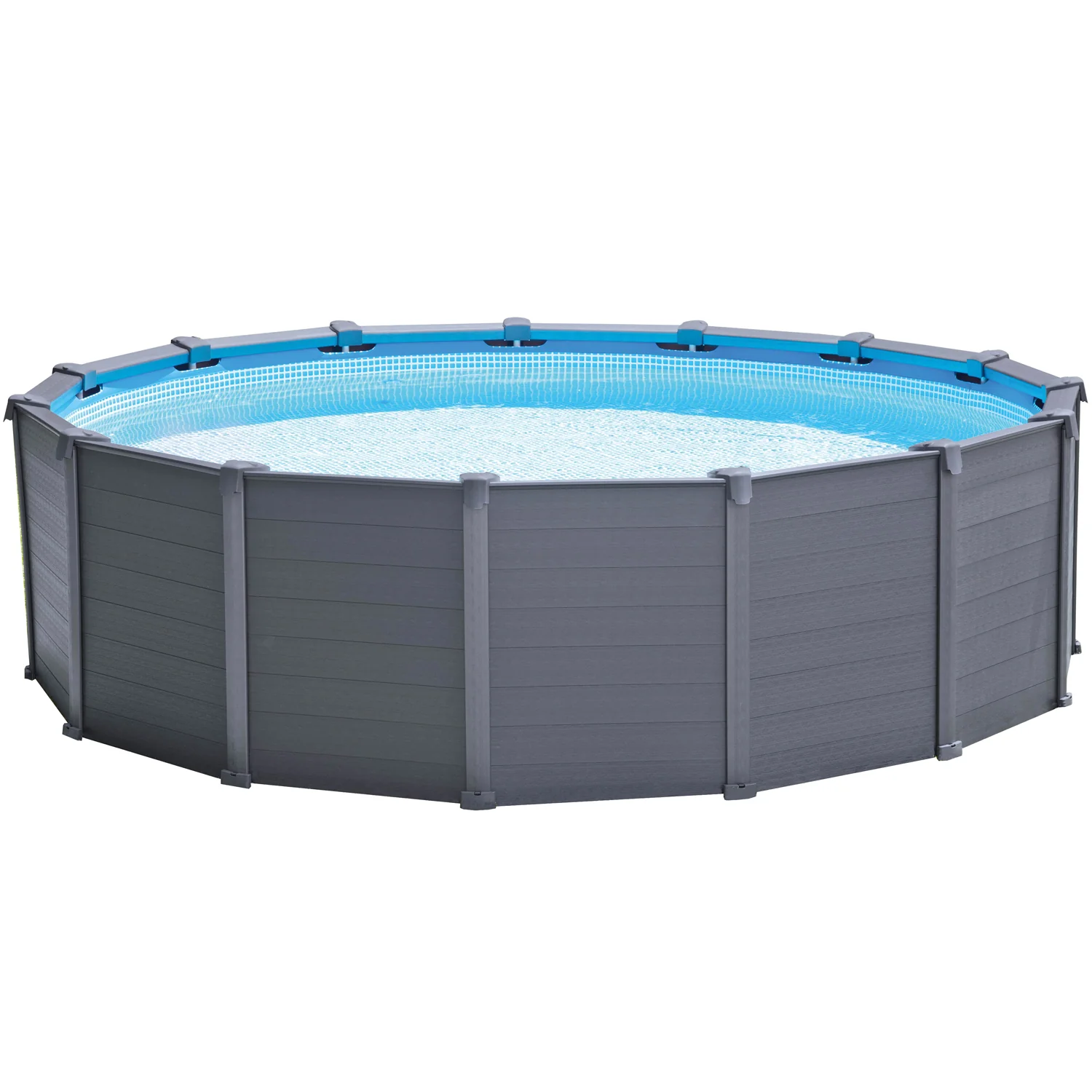Intex Frame Swimming Pool Set Graphit Gartenpool Aufstellpool