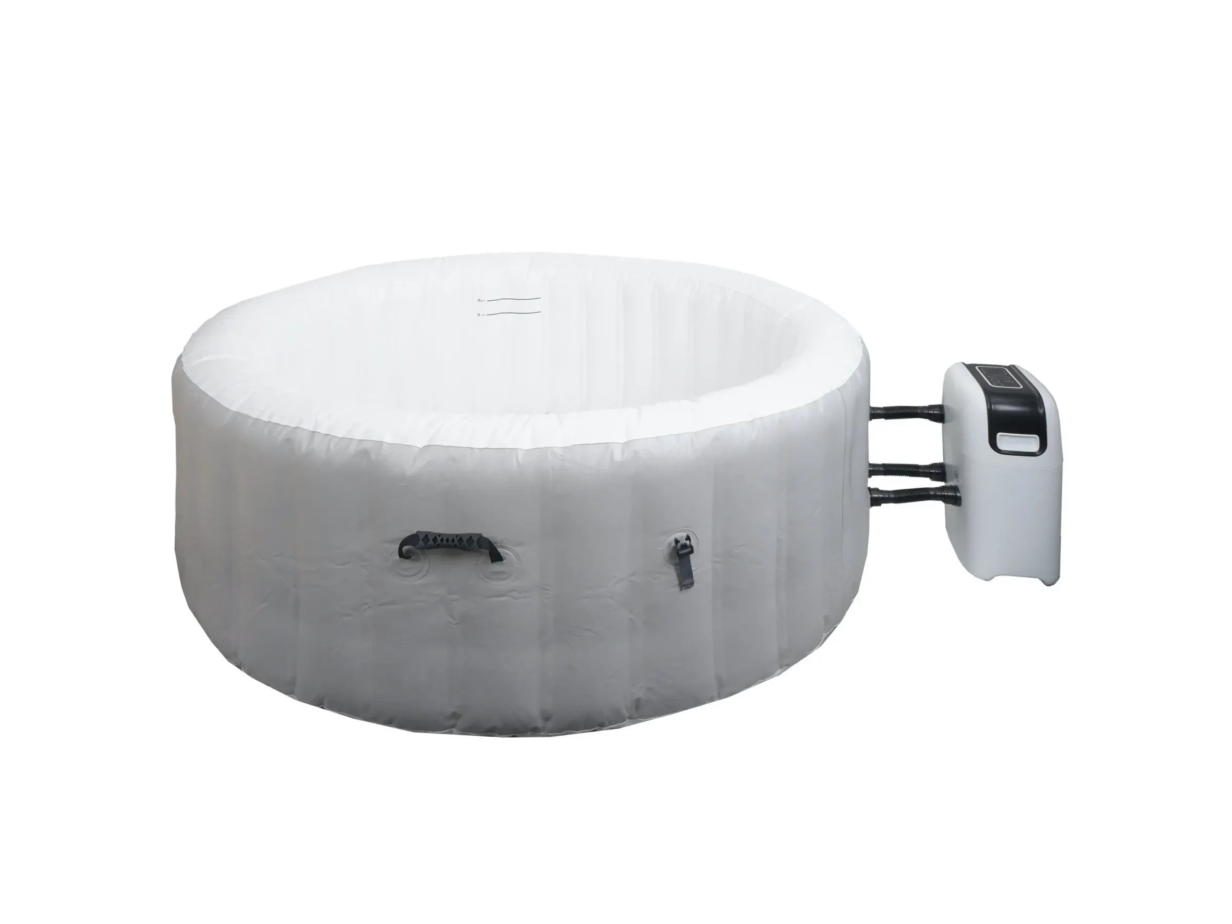 MCW Whirlpool N97 4 Personen heizbar aufblasbar 180 cm grau weiß Spa