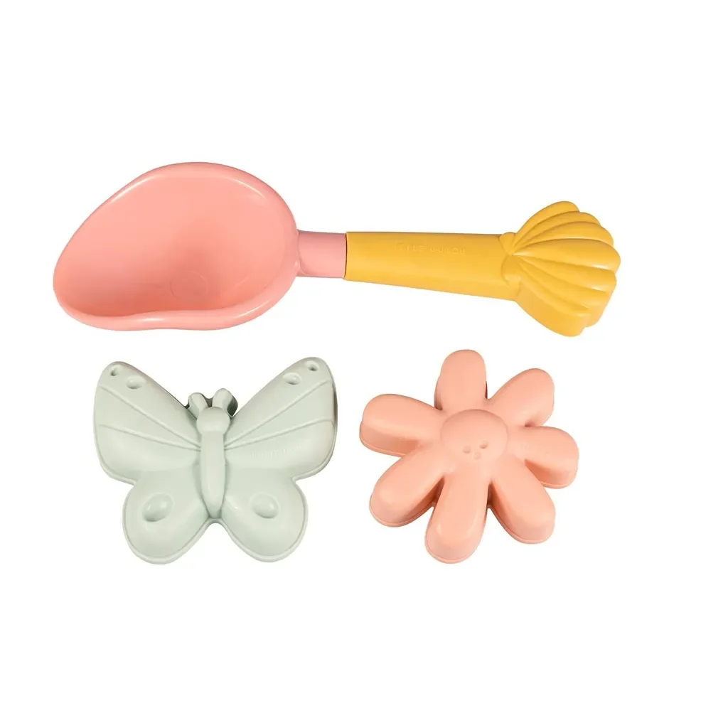 Little Dutch Beach Set 3 pcs Flowers and Butterflies kids beach toys