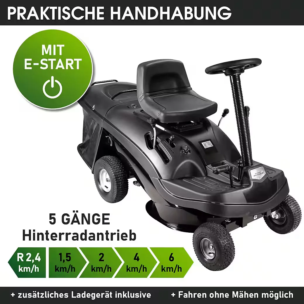 Rasentraktor Aufsitzmäher Benzin Elektrostart Gartenpflege