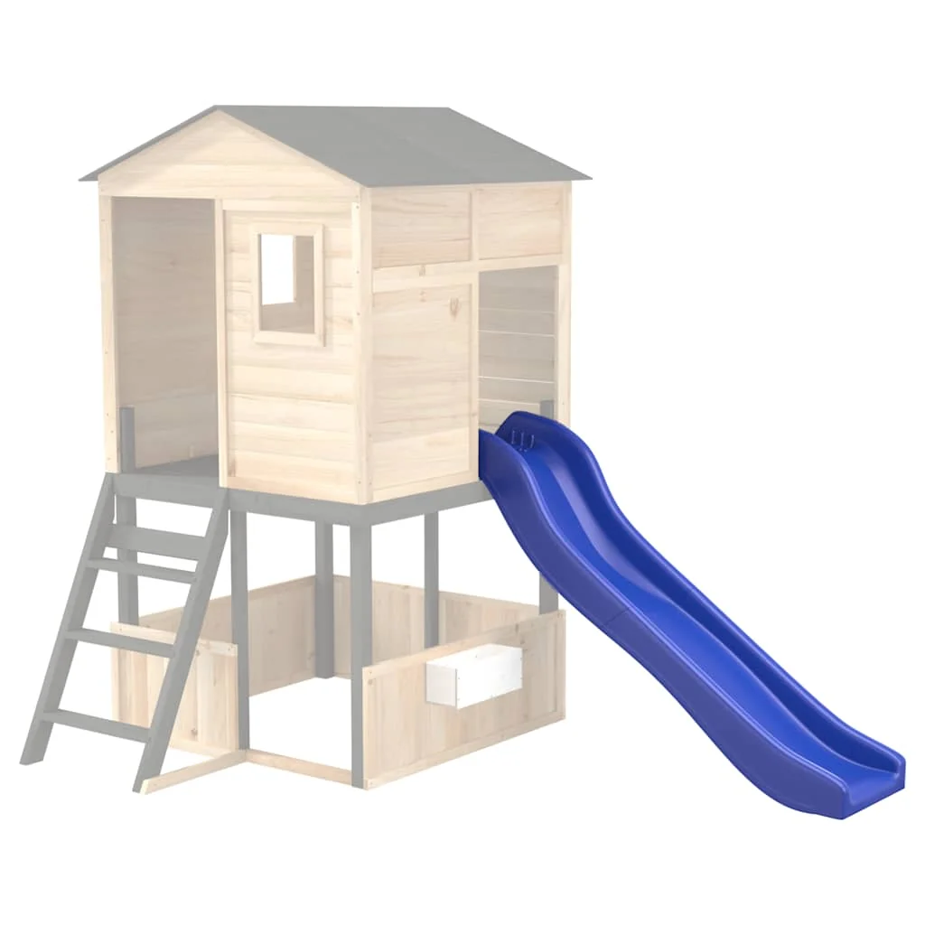 vidaXL Kinderrutsche Blau 175x38x23 cm Polypropylen Garten Spielgerät