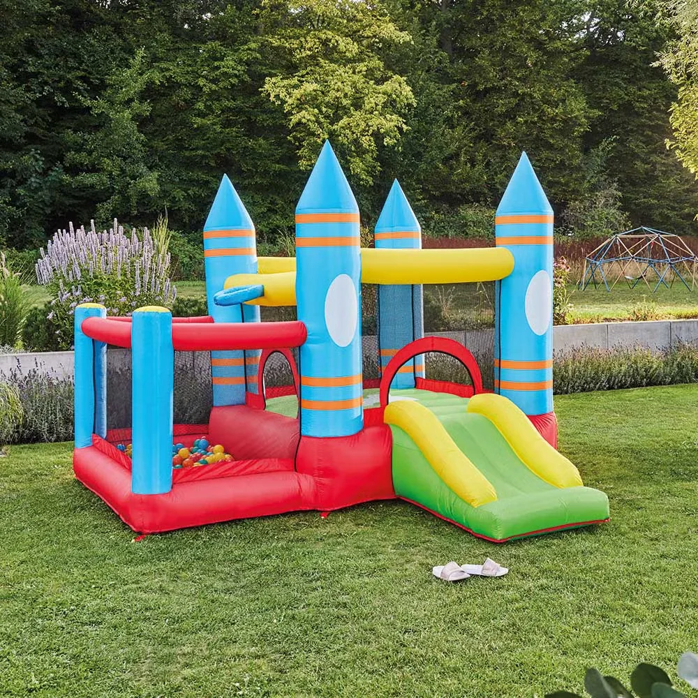 Home Deluxe Aufblasbare Hüpfburg FABI 270 x 295 x 210 cm mit Gebläse