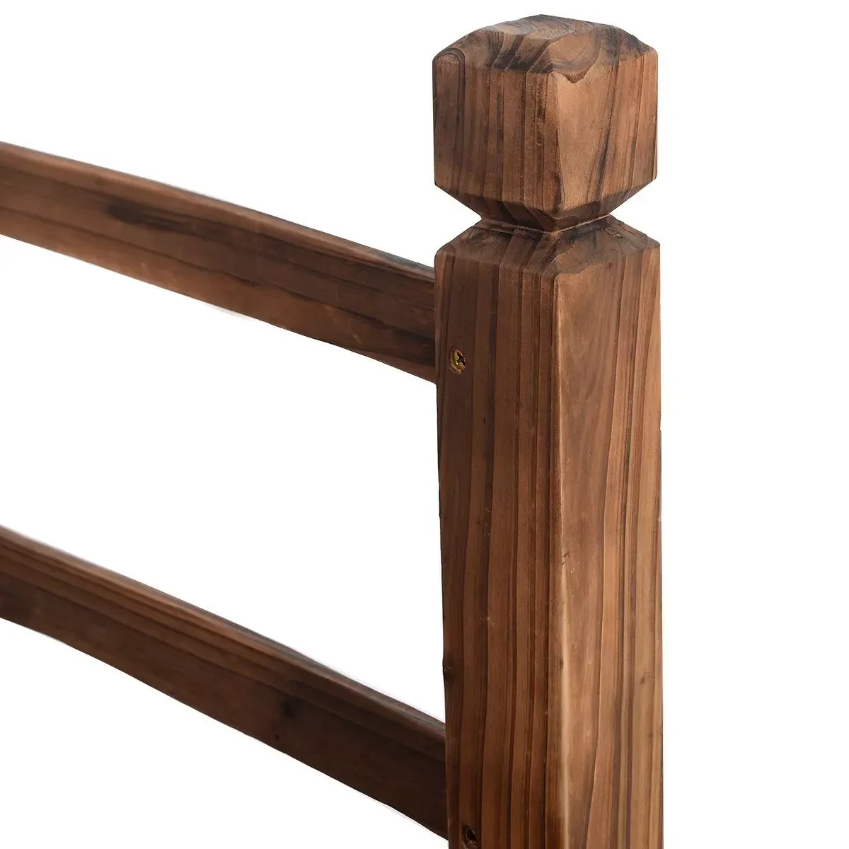 COSTWAY Gartenbrücke Holzbrücke Zierbrücke Teich 150 x 67 x 55 cm