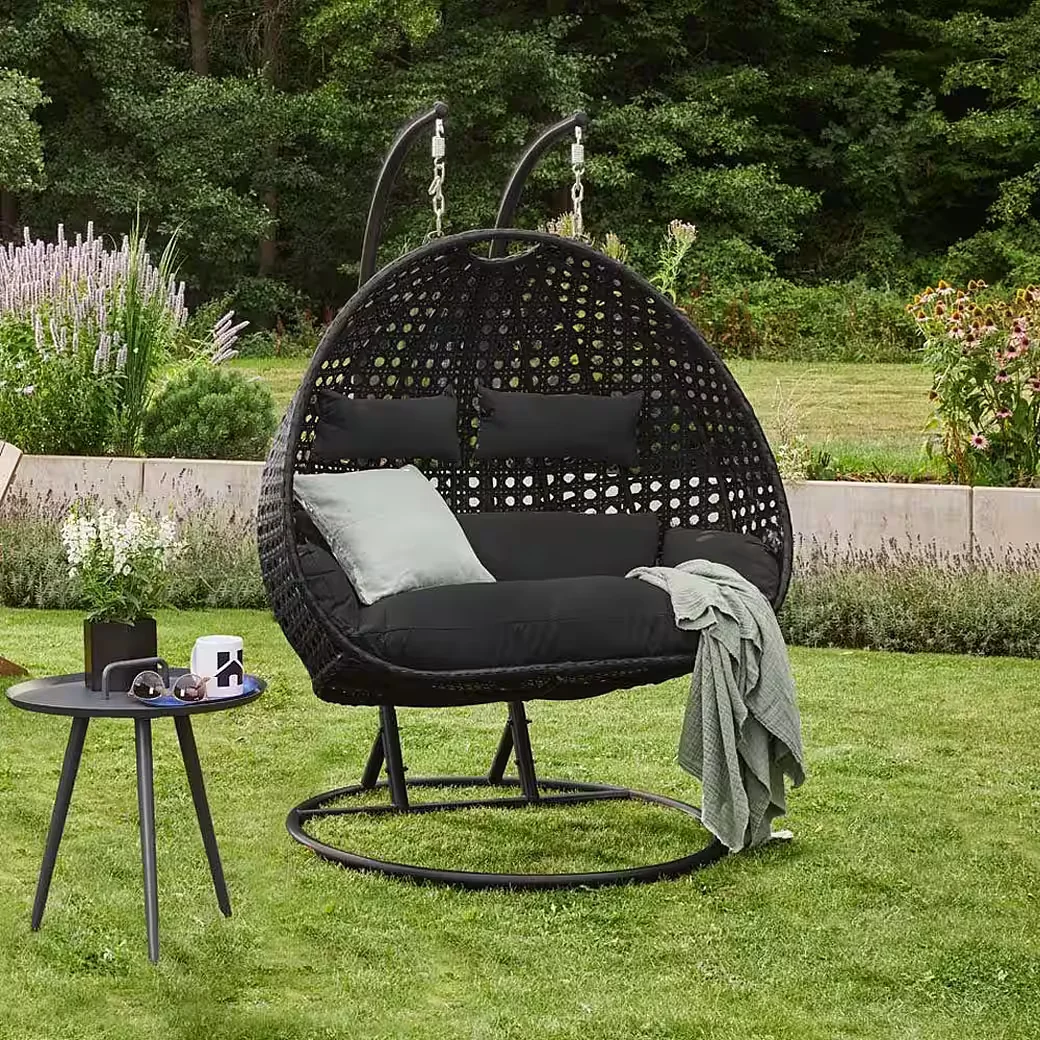 Hängesessel Polyrattan TWIN Outdoor Garten