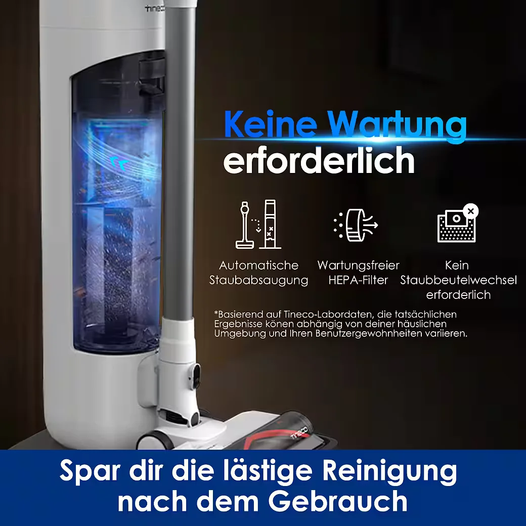 Akku-Stielstaubsauger Pure One Station 5, 2x6-fach Filter für Allergiker und Tierhaushalte