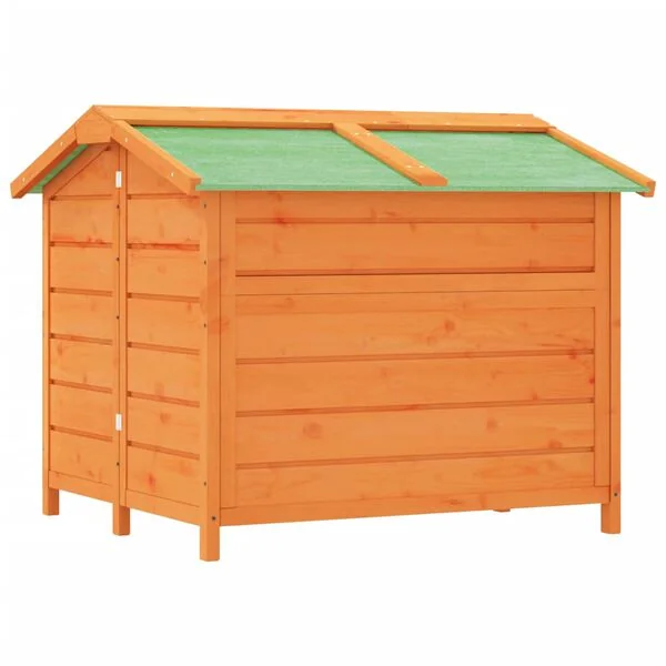 vidaXL Hundehütte Braun 96x87x80 5 cm Massivholz Kiefer Outdoor