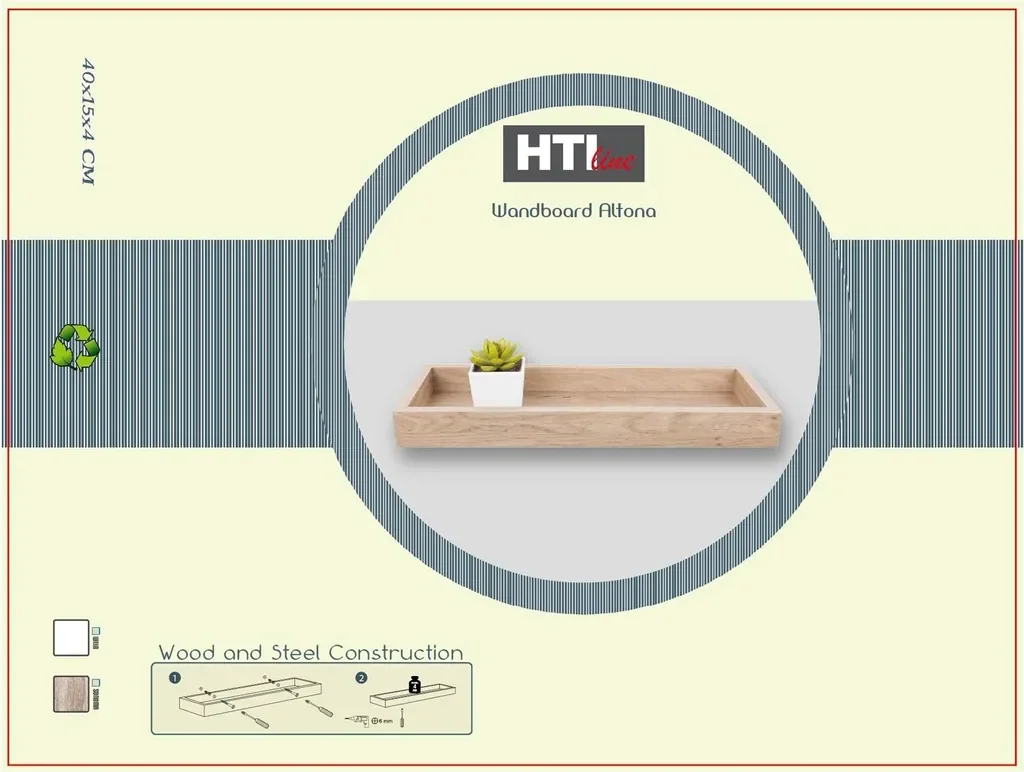 HTI-Line Wandboard Altona 945a Wandregal schwebend