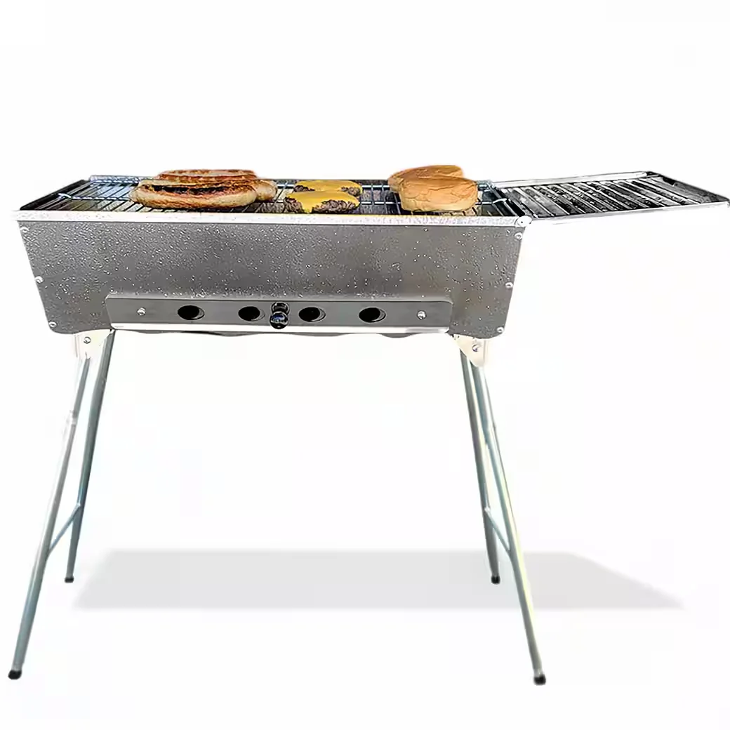 Holzkohlegrill Schaschlikgrill Astana Deluxe Edelstahl rostfrei