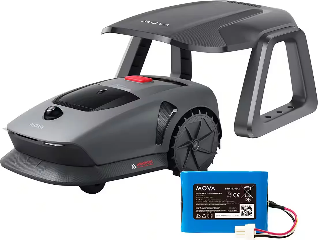 Rasenmähroboter MOVA 600 Kit inkl 5 Ah Zusatz Akku Ersatzklingen