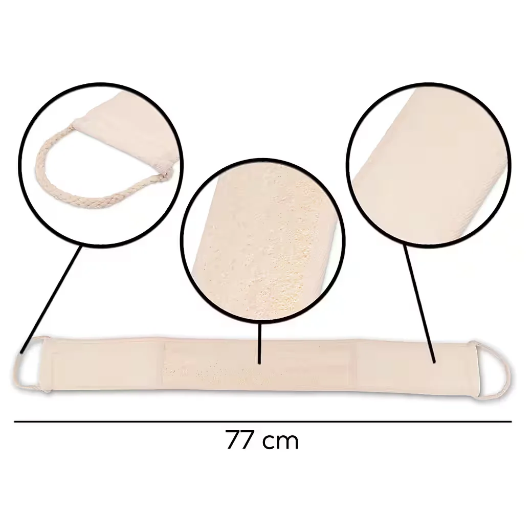 Badebürste Rückenschrubber Luffa Peelinggurt für Duschpflege Massage
