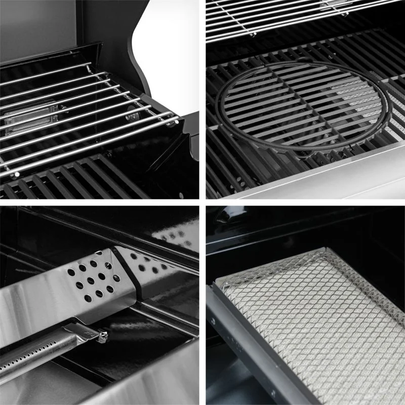 FEUERGOTT Gas-Grillstation Hektor 3B-S inkl. Abdeckhaube + Drehspieß