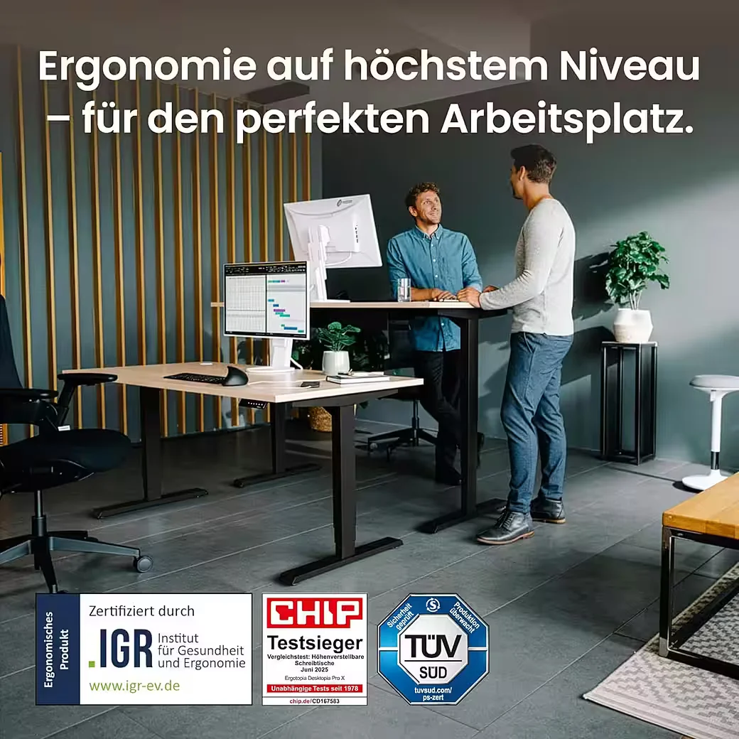 Ergotopia Desktopia Pro X Höhenverstellbarer Schreibtisch Gestell
