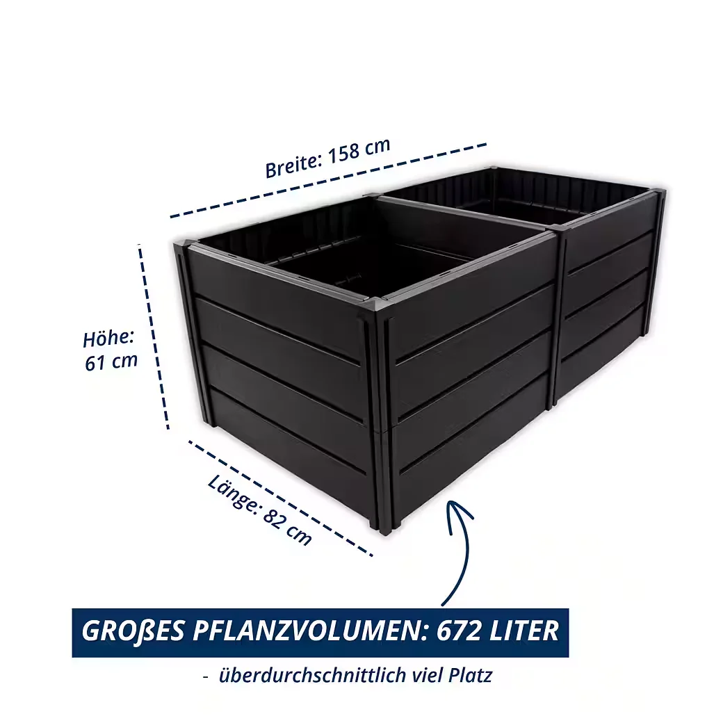 Hochbeet Demeter XL großes Gartenbeet für Gemüse und Kräuter