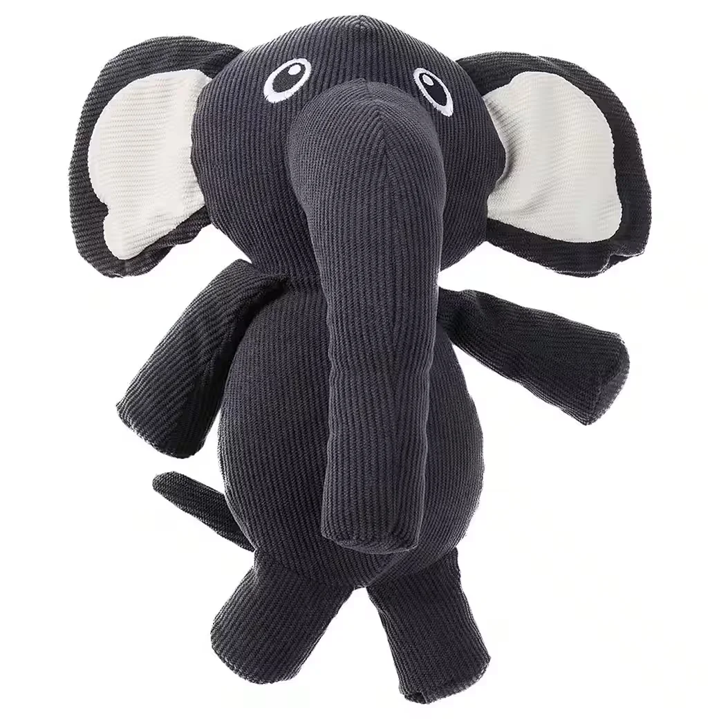 WOLTERS Hundespielzeug Animal Family Eddie Elefant grau Kuscheltier