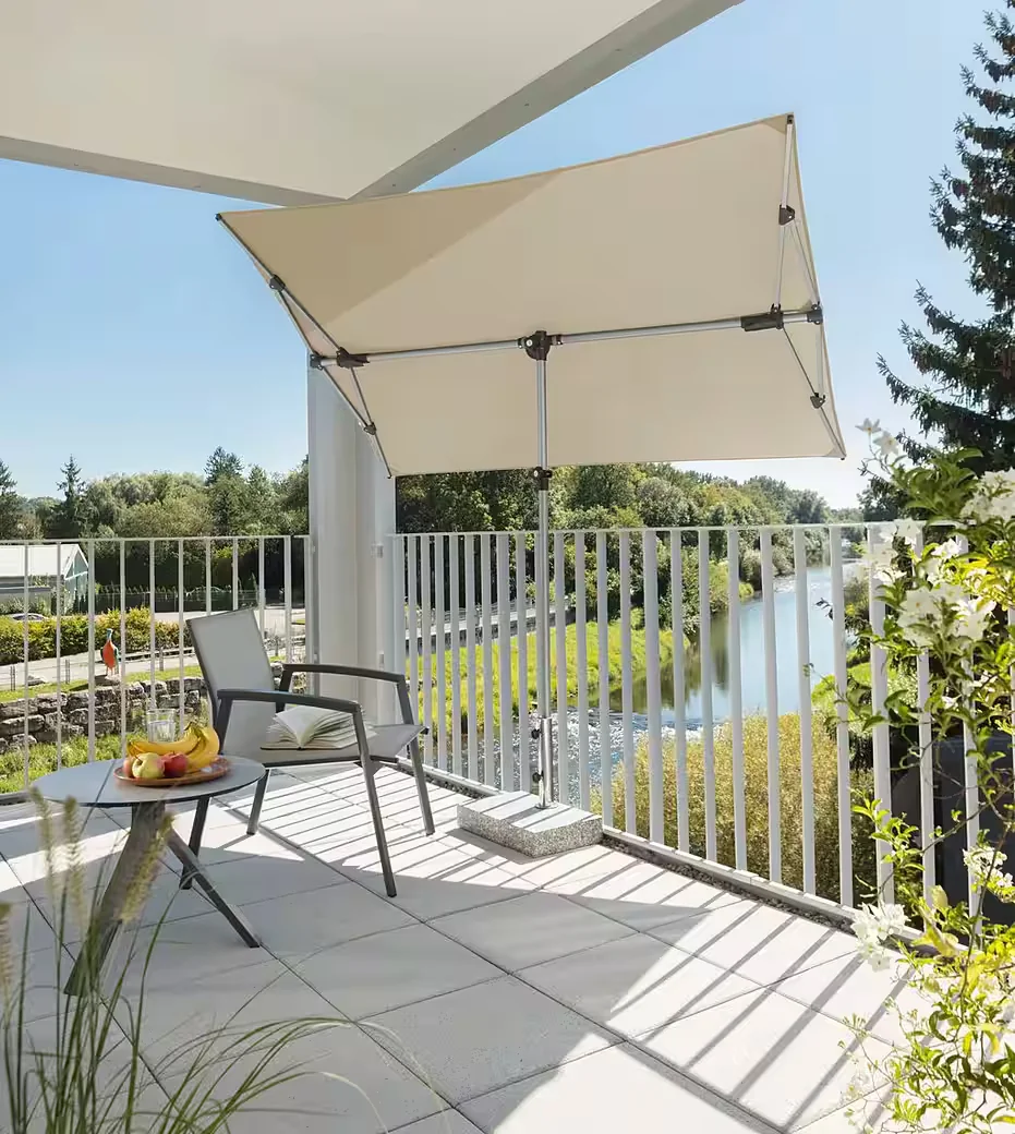 Sonnenschirm Novara Gartenschirm für Garten und Terrasse