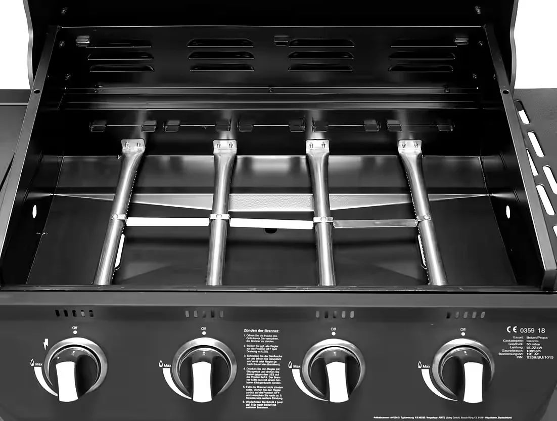 Gasgrill Columbus 4+1 BBQ für Garten und Terrasse