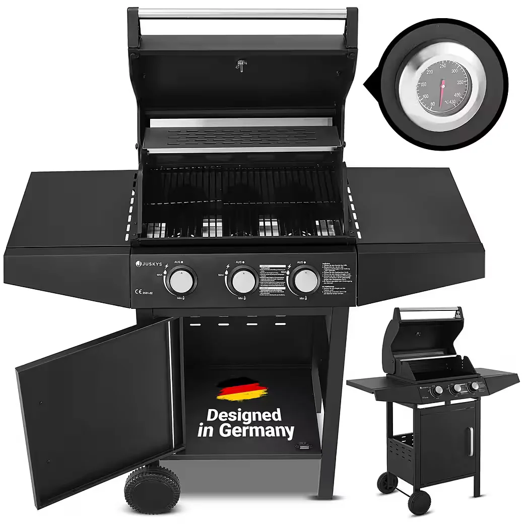 JUSKYS Gasgrill Louisiana BBQ Grillwagen Outdoor