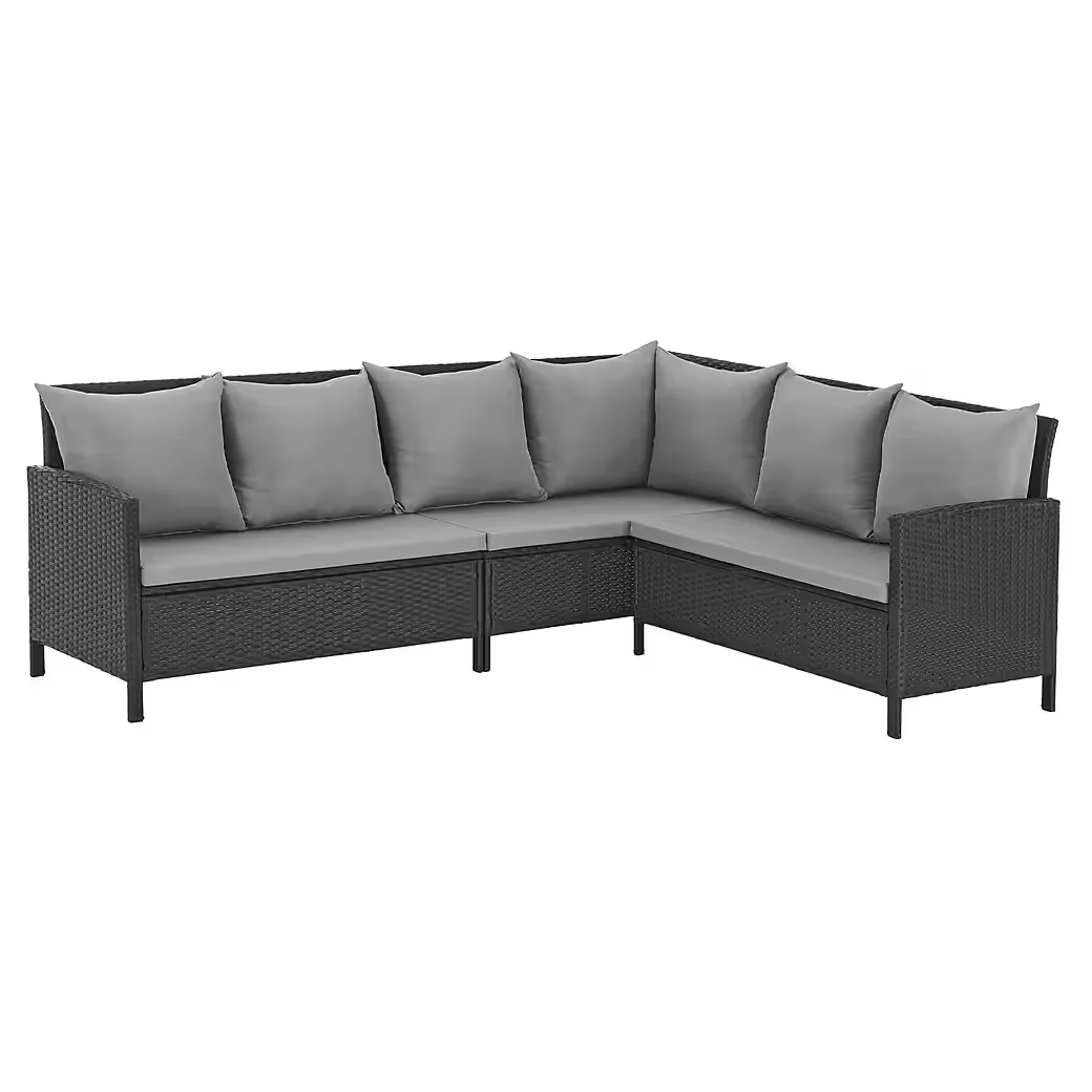 Gartenlounge Set MADISON Schwarz Outdoor Terrasse