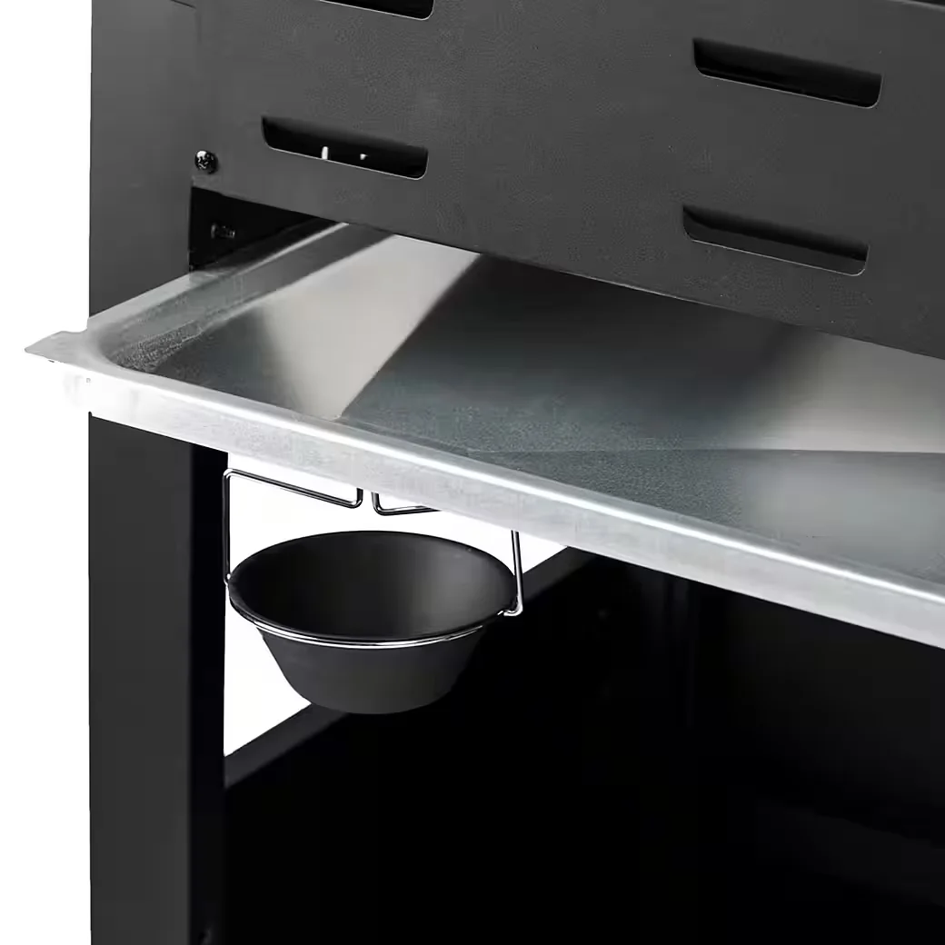Gasgrill RED 6 plus 1 Piezozündung Grillspießauflage mit Fettwanne BBQ