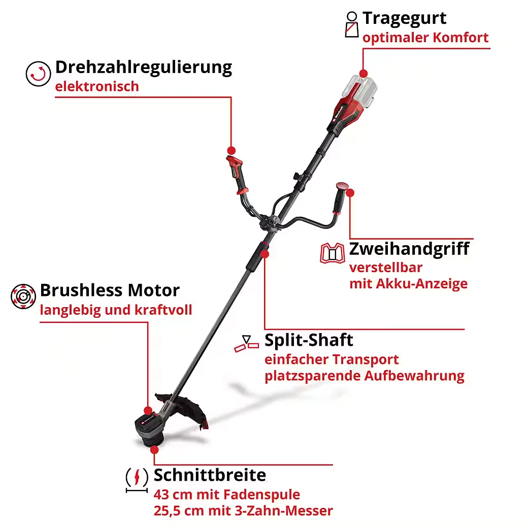 Akku Motorsense GP BC 36 430 Li BL Solo Freischneider ohne Akku