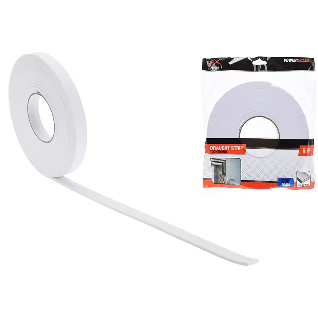 KOOPMAN Dichtungsband selbstklebend 6m 2cm Weiß EVA Tür Fenster