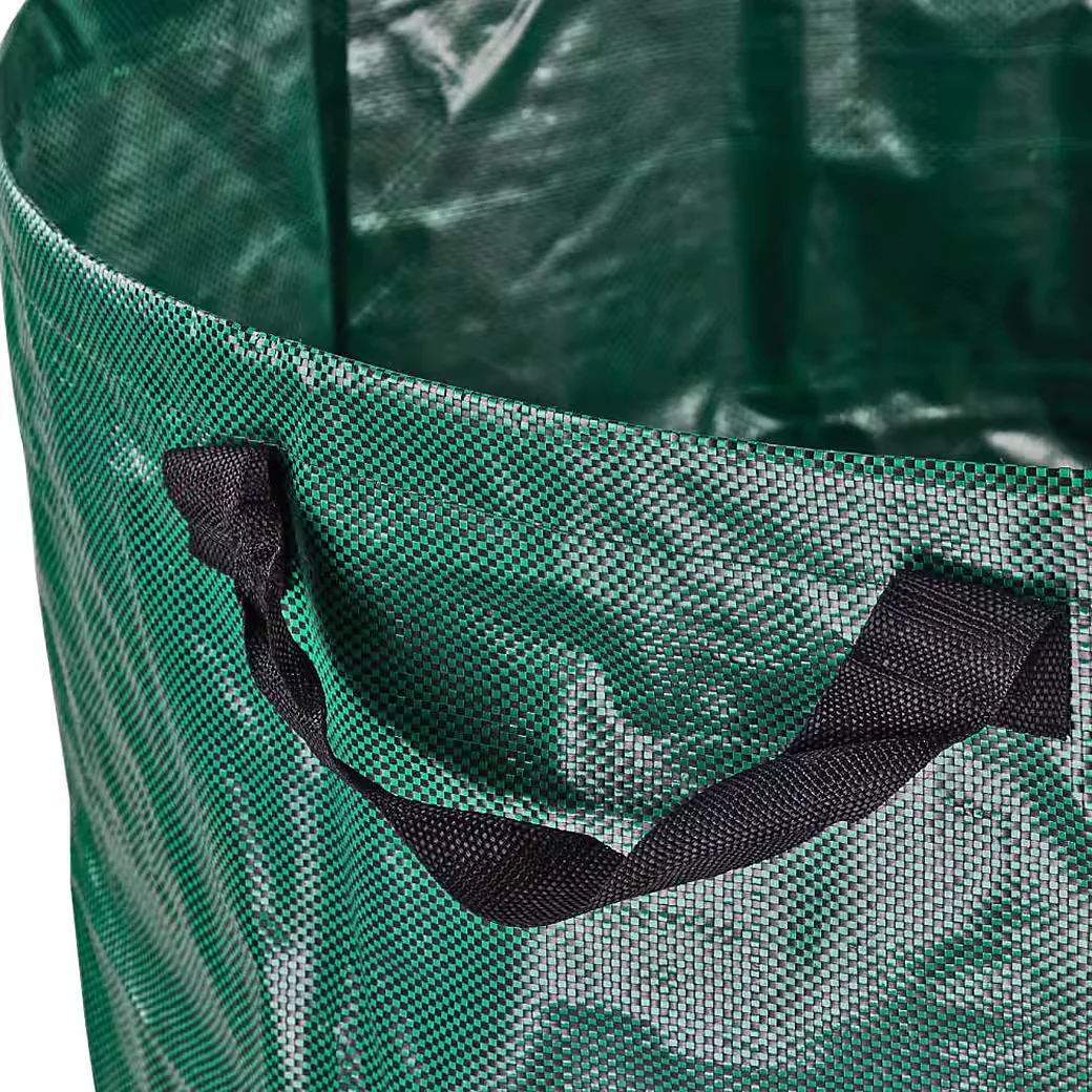 KESTEK Gartensack PP Gartentasche 500L grün Laubsack