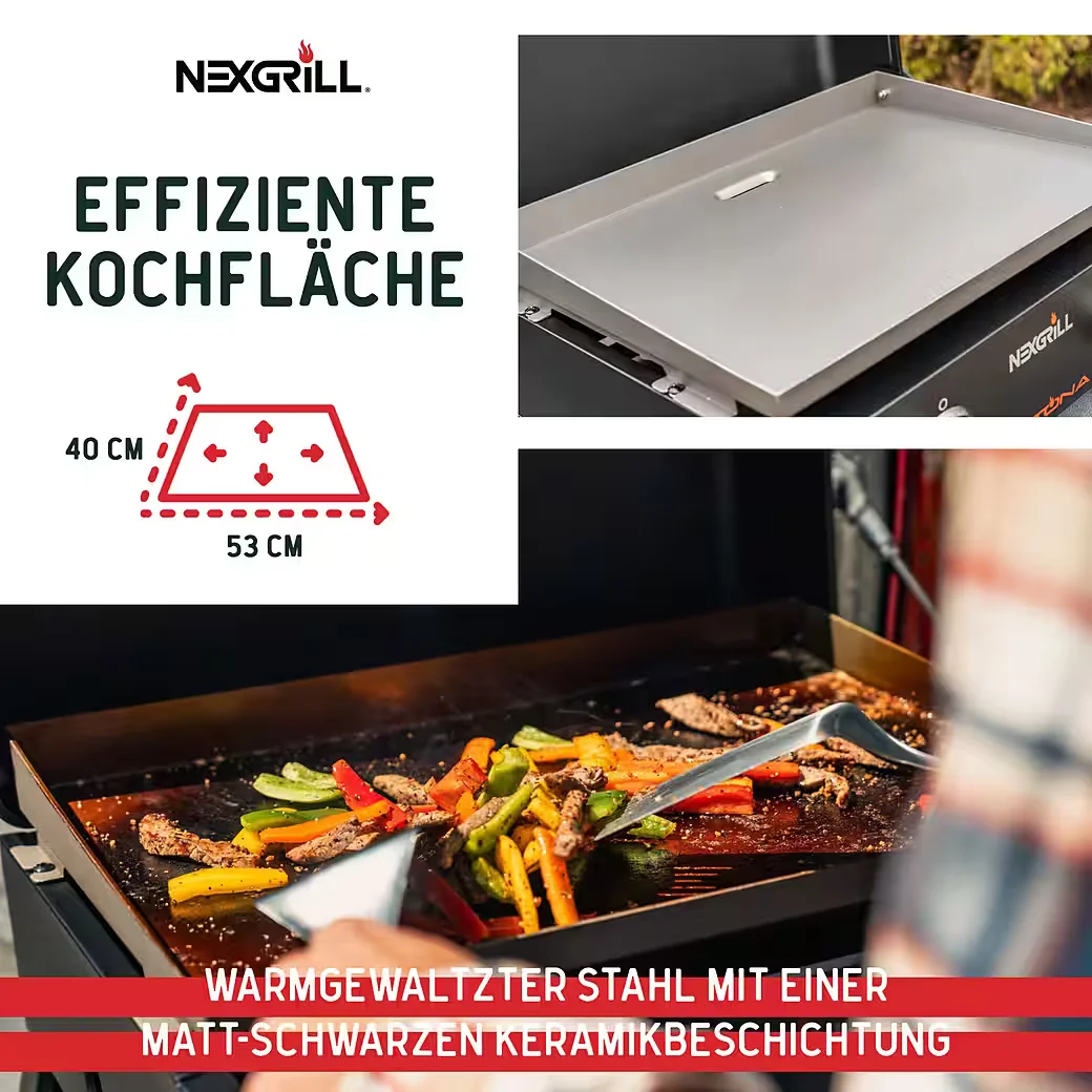 Gasgrill Daytona 2B 2 Brenner Plancha Tischgrill 5,9 kW Outdoor BBQ