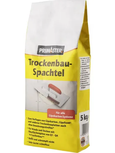 PRIMASTER Trockenbau-Spachtel Spachtelmasse 5 kg für Gipskarton