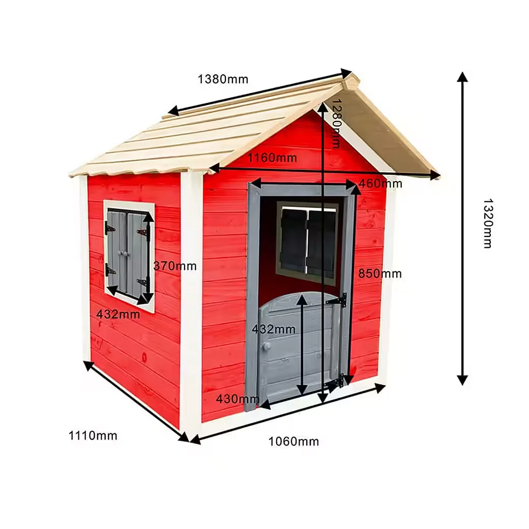 Spielhaus DAS KLEINE SCHLOSS Kinder Garten 101 x 106 x 128 cm