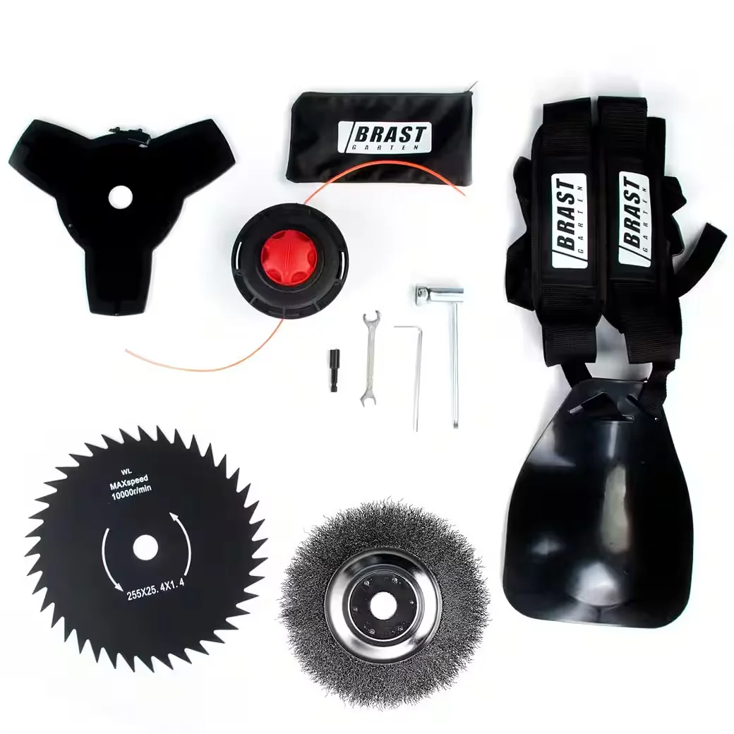 Benzin Motorsense 4 Takt Benzin 2in1 Rasentrimmer Freischneider Garten