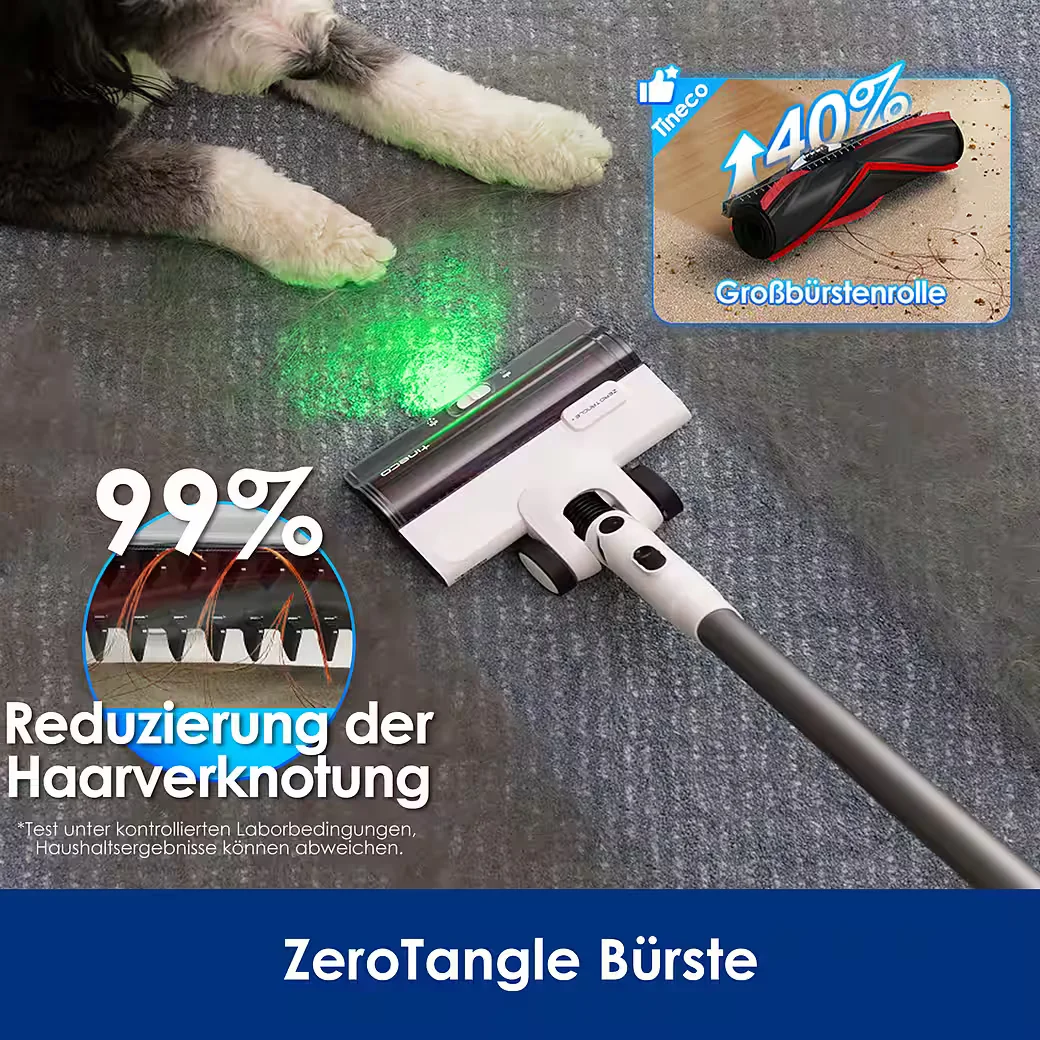 Akku-Stielstaubsauger Pure One Station 5, 2x6-fach Filter für Allergiker und Tierhaushalte