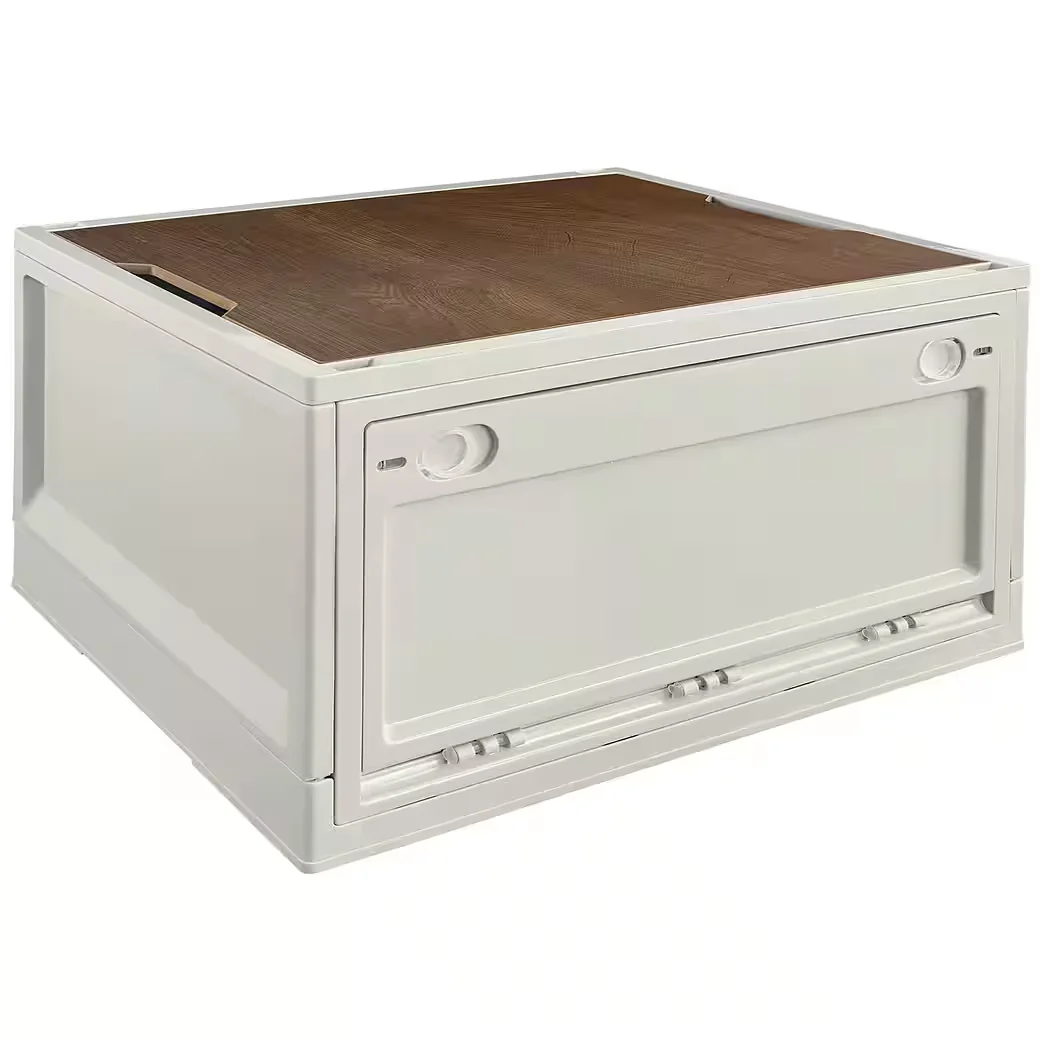 Faltbox Storage Box 45 L Klappbox faltbar 50x35x29 cm Beige Camping