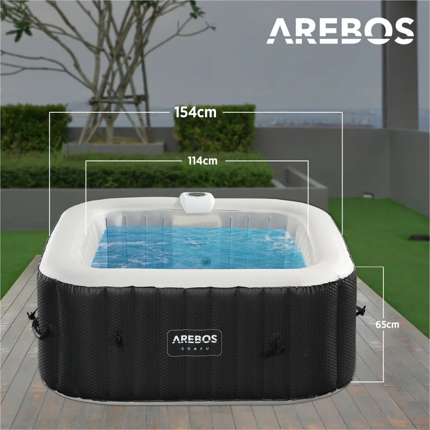 SPA Pool CORFU Whirlpool mit LED 2400W Outdoor