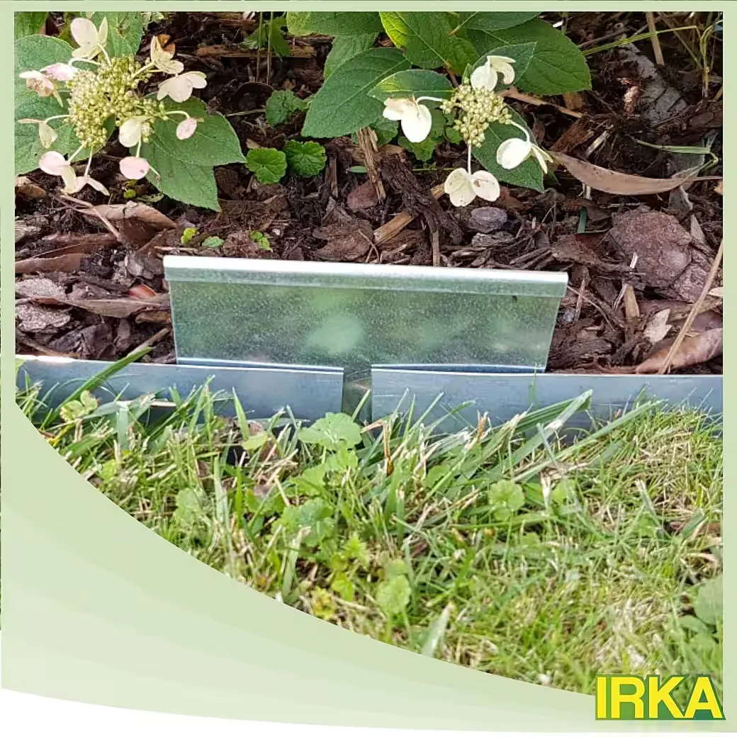 IRKA Rasenkante Verbinder für Rasenkantenband Alu-Zink Beetumrandung