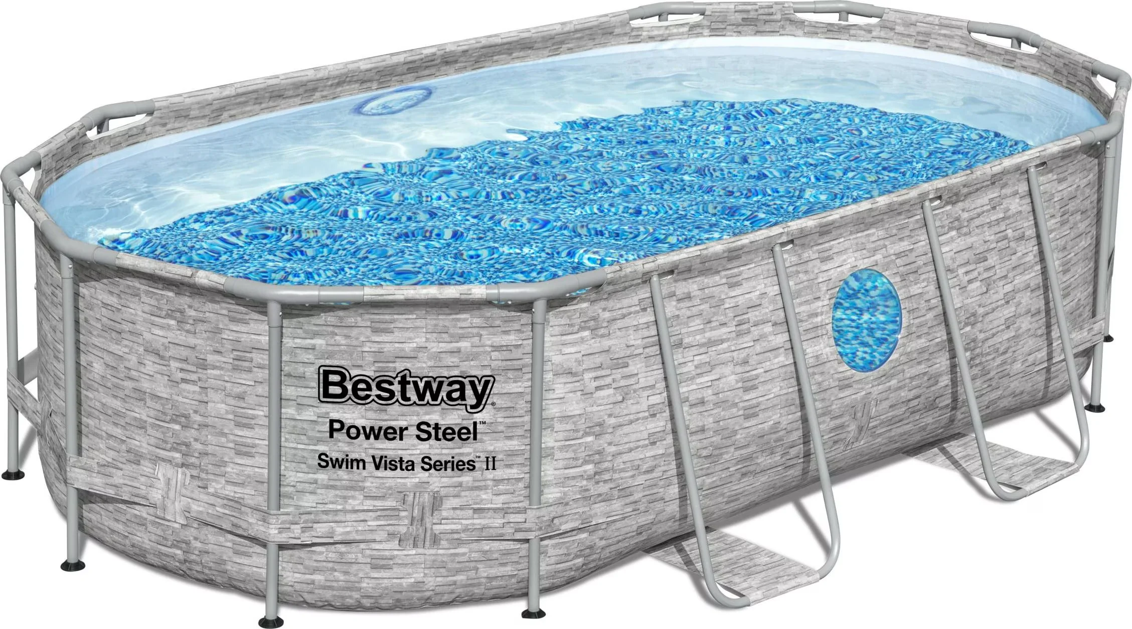 Bestway Pool Power Steel Aufstellpool mit Zubehörset 427x250x100 cm