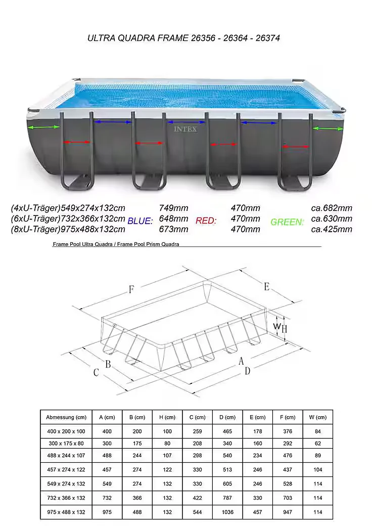 Framepool Ultra XTR Frame Poolrahmen Ersatzgestell