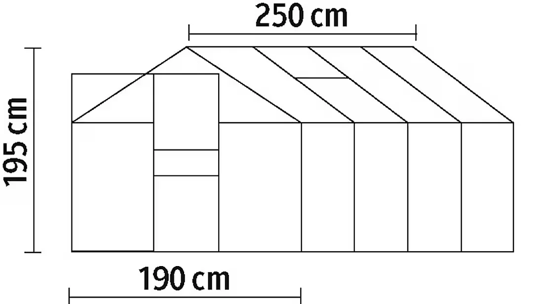 Gewächshaus Florenz Garten Treibhaus für Pflanzen