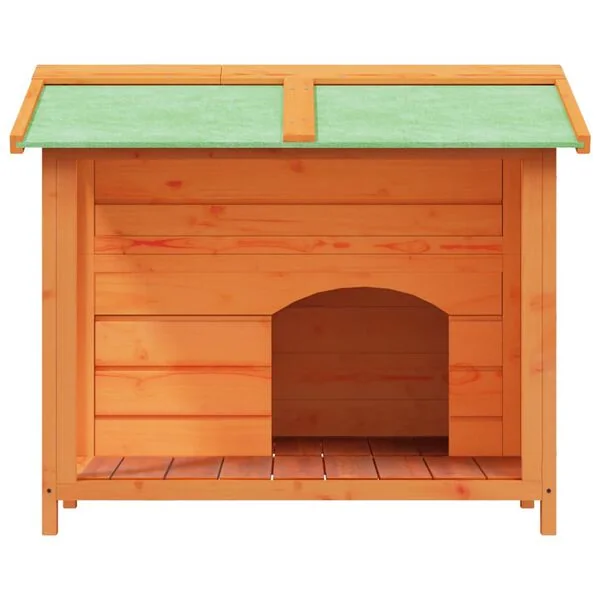 vidaXL Hundehütte Braun 96x87x80 5 cm Massivholz Kiefer Outdoor