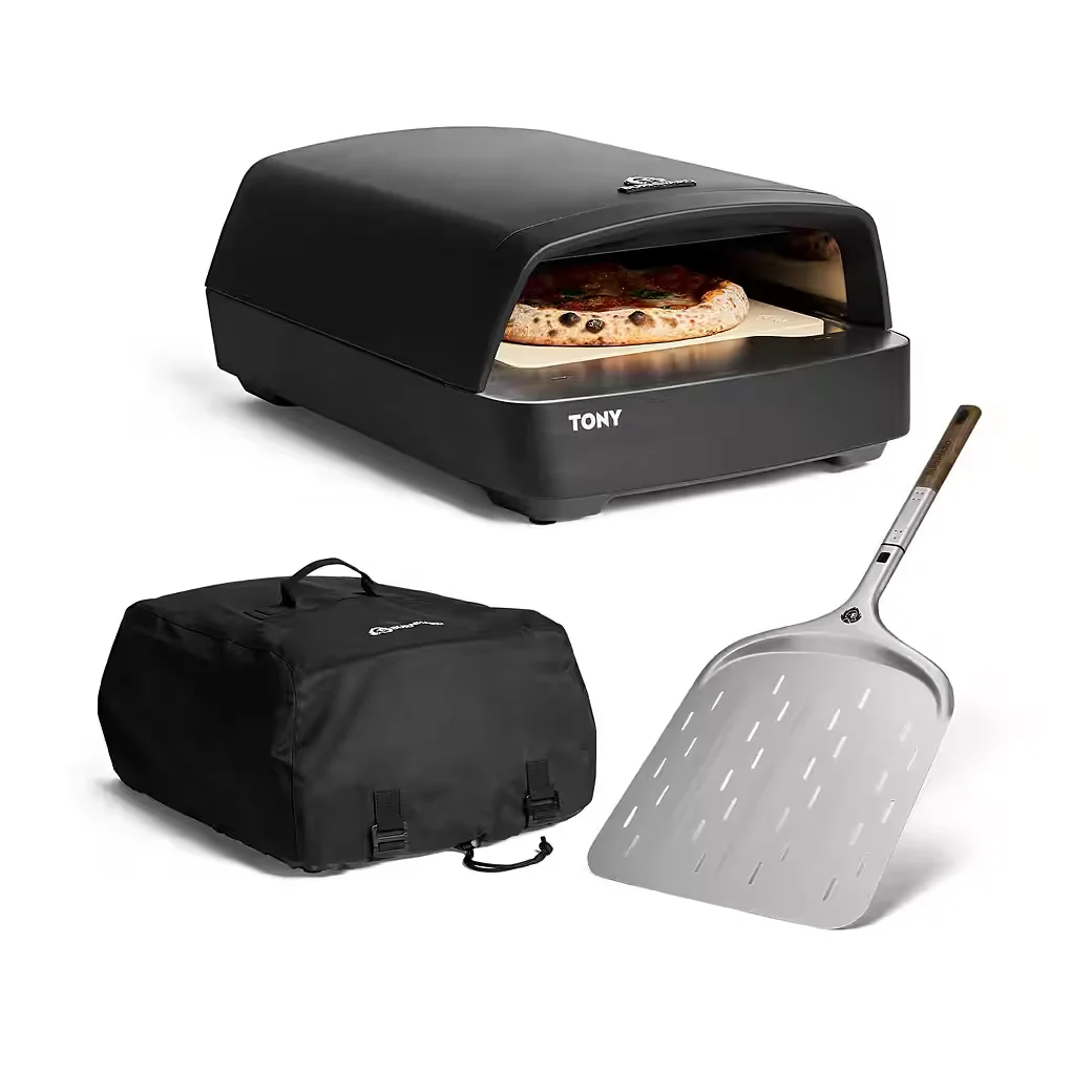BURNHARD Gas Pizzaofen Outdoor für knusprige Pizza