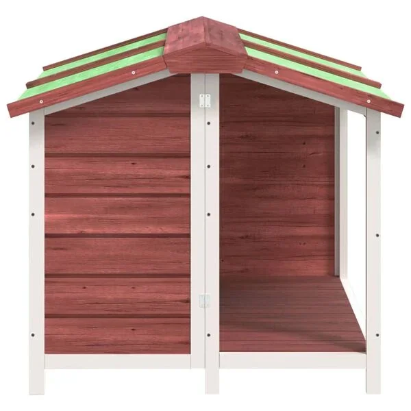 vidaXL Hundehütte Mokka 96x87x80,5 cm Massivholz Kiefer wetterfest