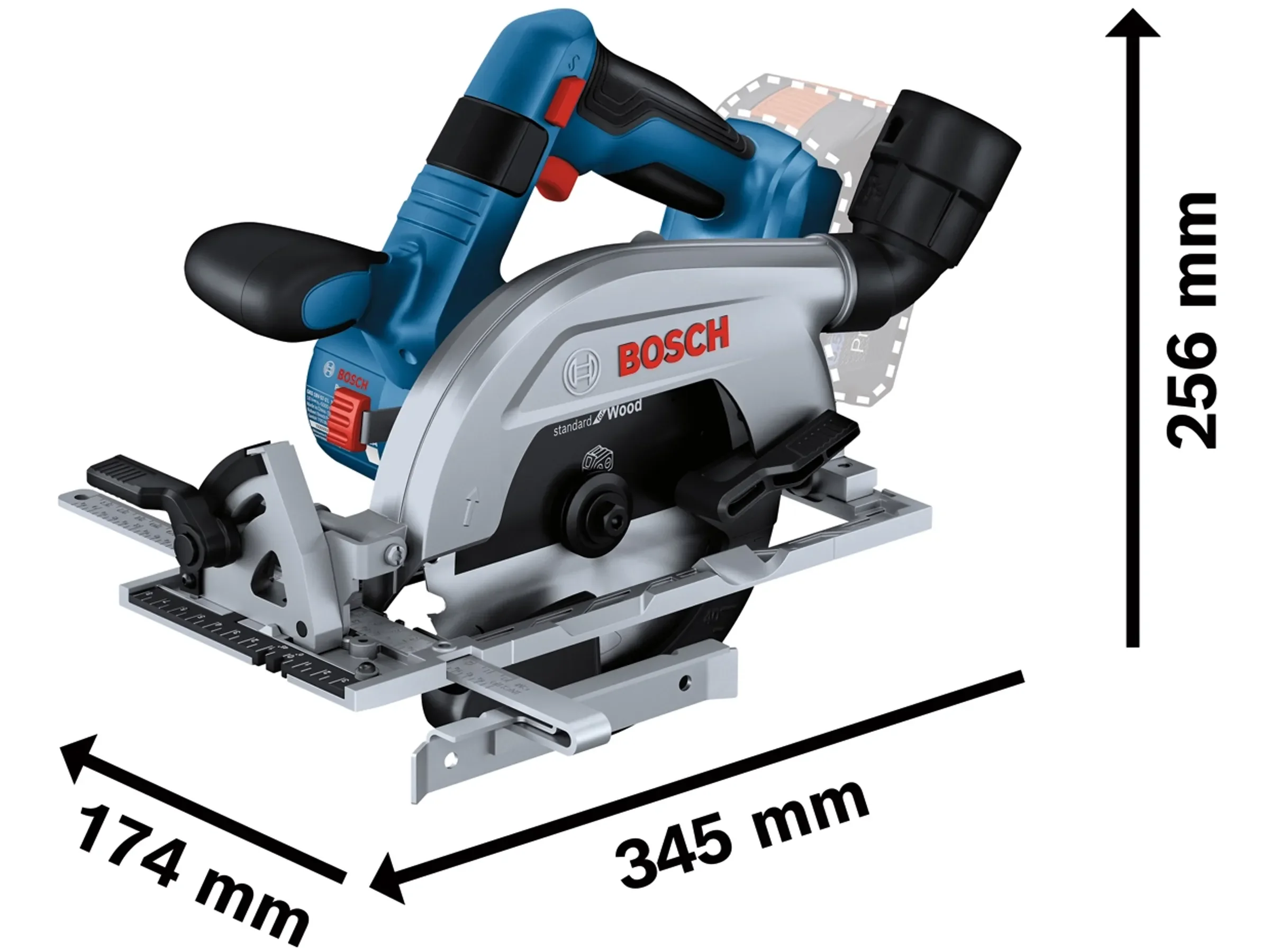 Bosch Professional Akku-Kreissäge GKS 18V-57-2 L Solo ohne Akku