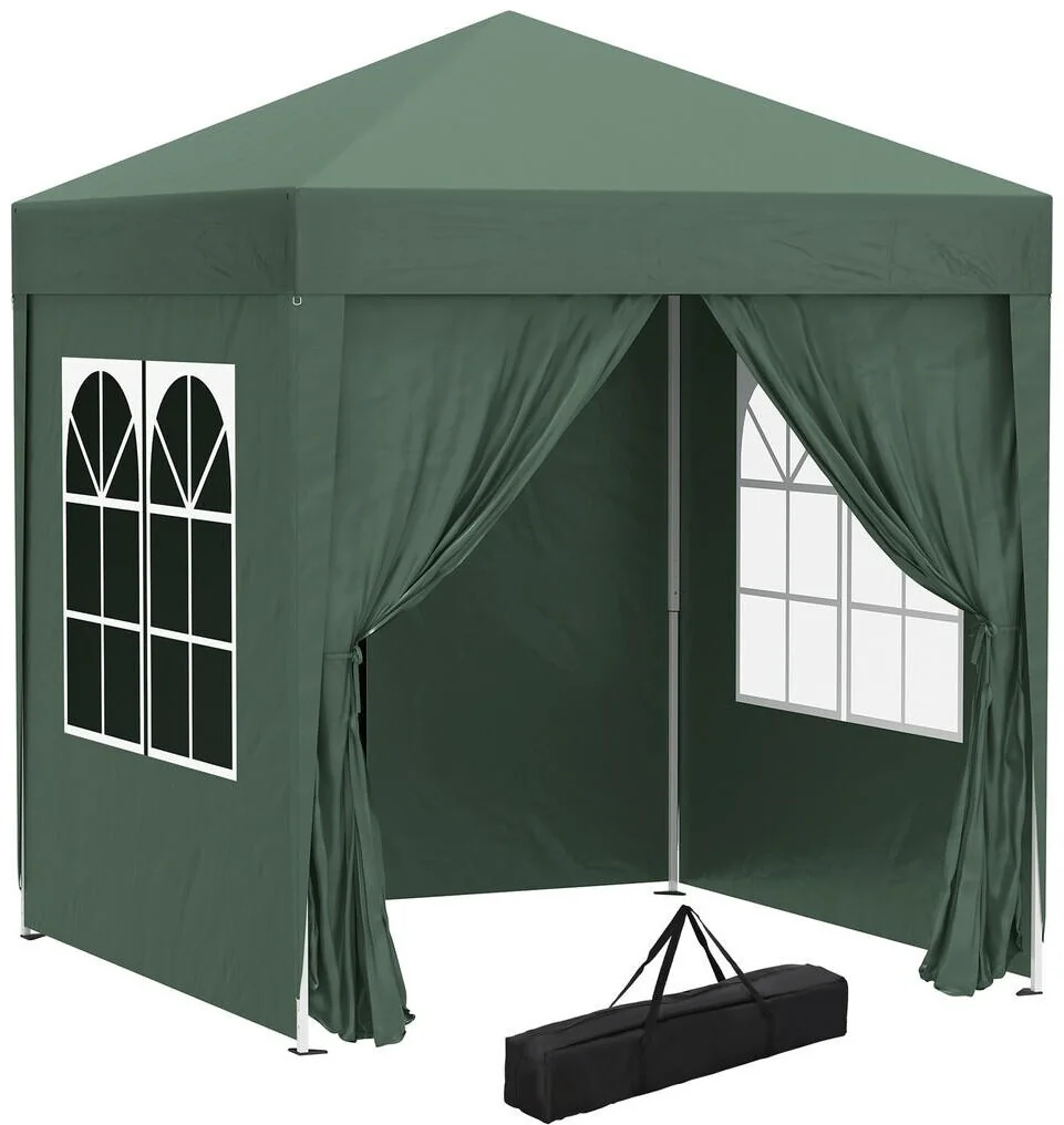 Pavillon Garten mit integrierten Klettverschlüssen 200 x 200 x 245 cm