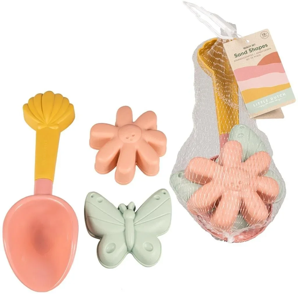 Little Dutch Beach Set 3 pcs Flowers and Butterflies kids beach toys