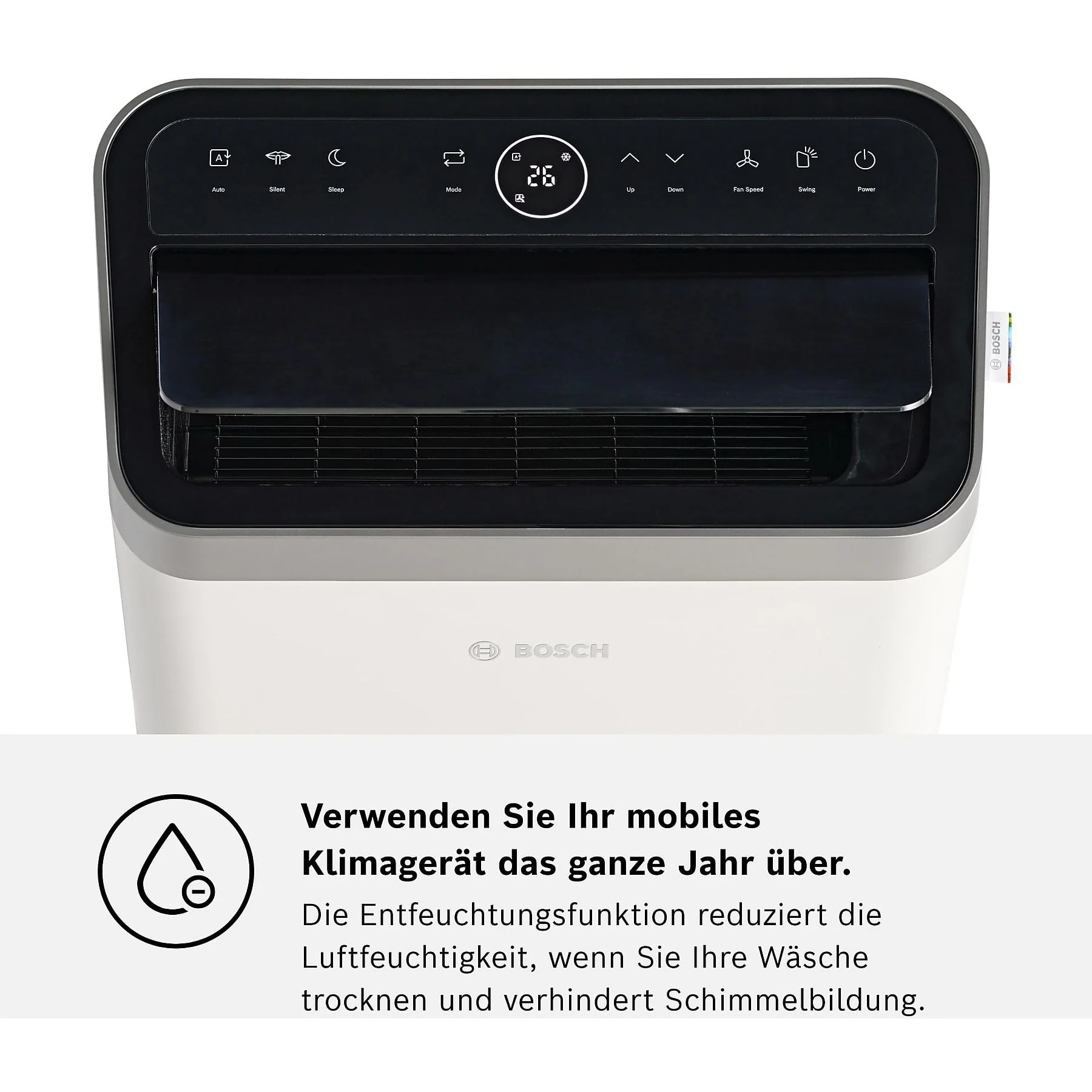 Bosch Cool 4000 mobiles Klimagerät, 35 m², A+, weiß