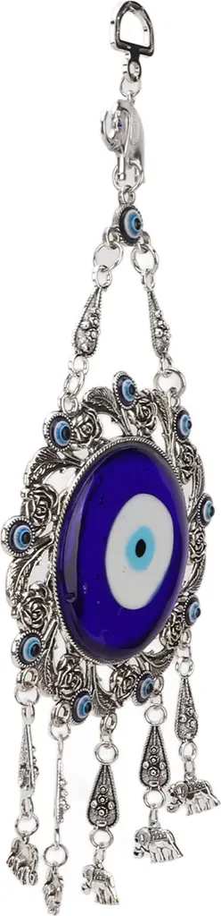 Blaues Auge Wanddeko Nazar Anhänger türkisches Glückswandornament